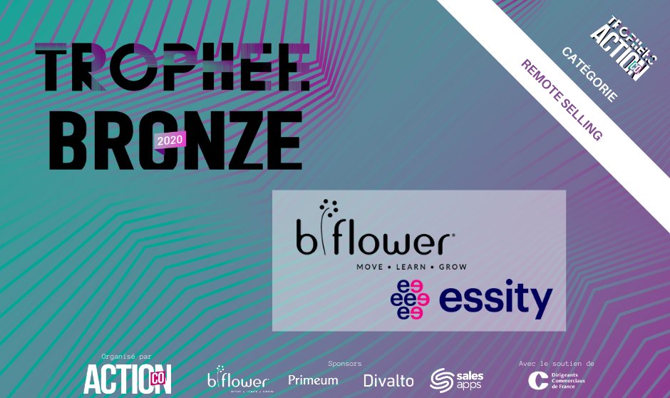 bflower's tweet image. b-flower primé pour la 4ème fois aux Trophées Action Co #TAC20 dans la catégorie #RemoteSelling 
👏 Un immense merci à TORK (essity)
👏Merci à tous nos équipes pour vos contributions à ce projet.
💪Merci à nos clients de votre confiance, de notre collaboration.