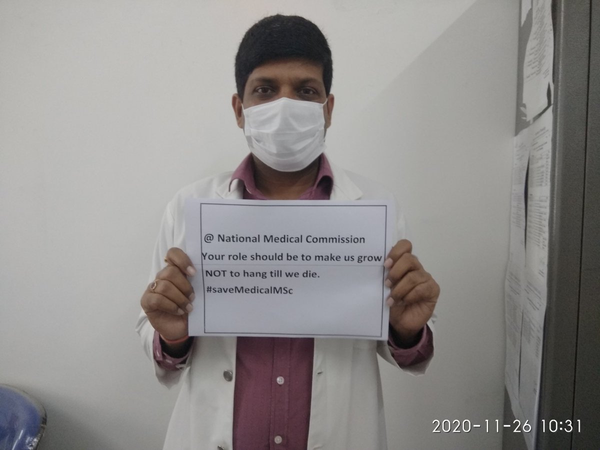 Sunilssmch's tweet photo. @drharshvardhan @PMOIndia @narendramodi @BJP4India @JPNadda @AmitShah @adgpi @DefenceMinIndia @rajnathsingh Sir,
You can also get yourself counted as one of the social reformer by giving us our right back from @NMC_IND
#saveMedicalMSc 
@aajtak
@ndtvindia 
@the_hindu 
@MoHFW_INDIA 
@IndiaToday https://t.co/DST3mmDOIw