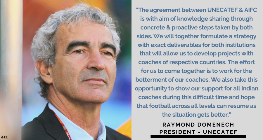 Eagerly looking forward to the fruits of our relation! 

Here's what <a href="/RaymondDomenech/">Raymond Domenech</a>, President of French Football Coaches Association - UNECATEF had to say about joining hands with #AIFC  

#CoachesWelfare #CoachEducation #Indianfootball #FridayFeeling