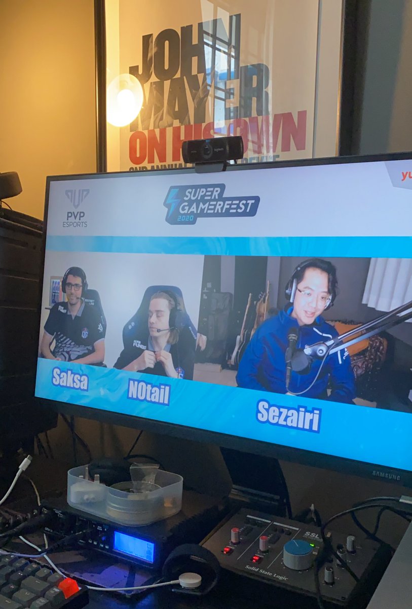 syasyapuff's tweet photo. #supergamer2020 is live now with @sezairi interviewing @Saksadota and @OG_BDN0tail from @OGesports. https://t.co/s2I6NNKsjh https://t.co/ZNrLYOQTWk