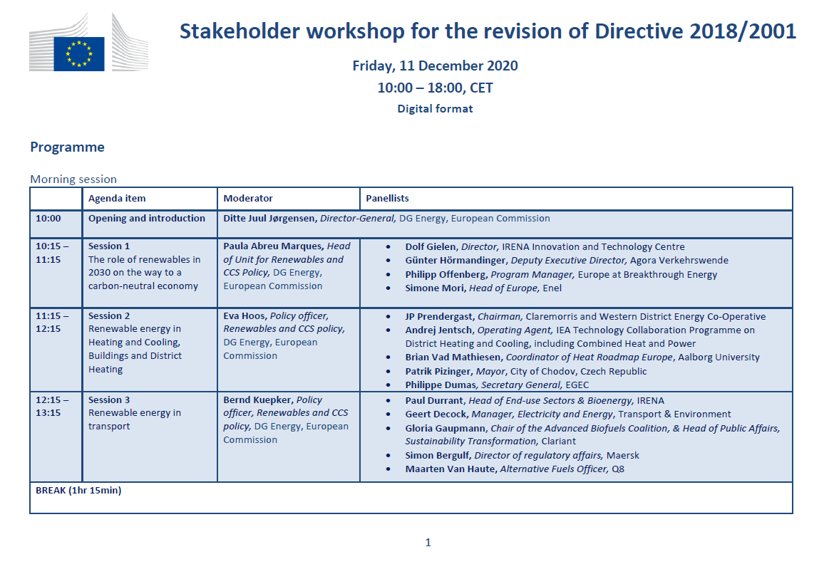 BrianVad's tweet photo. Very happy to contribute to this @EU_Commission Stakeholder workshop on the revision of the Renewable Energy Directive 2018/2001 #REDII. Key recommendations:

#Energyefficiency/#renewableenergy heating roadmap: https://t.co/GbyGutlahW

#SmartEnergy: https://t.co/WiwOAOG6Tf https://t.co/grHlmXmnnv