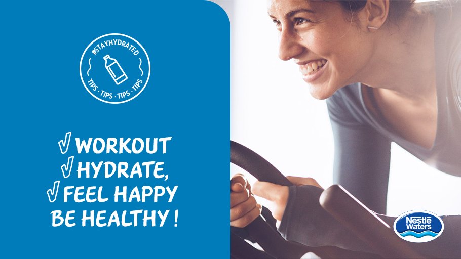 With more people than ever turning to physical #exercise to stay fit &amp; fight boredom, it's also more important than ever to stay #hydrated! 🏋️💦 Even slight #dehydration affects the whole body’s psycho-physical performance. Learn more: bit.ly/33IuePS