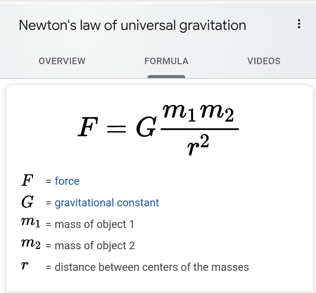 And that basically is it. But hang on. How do we obtain "big G" from that? As expected it is a little more complex. Big G is the constant that makes Newton's law of Universal Gravitation work.