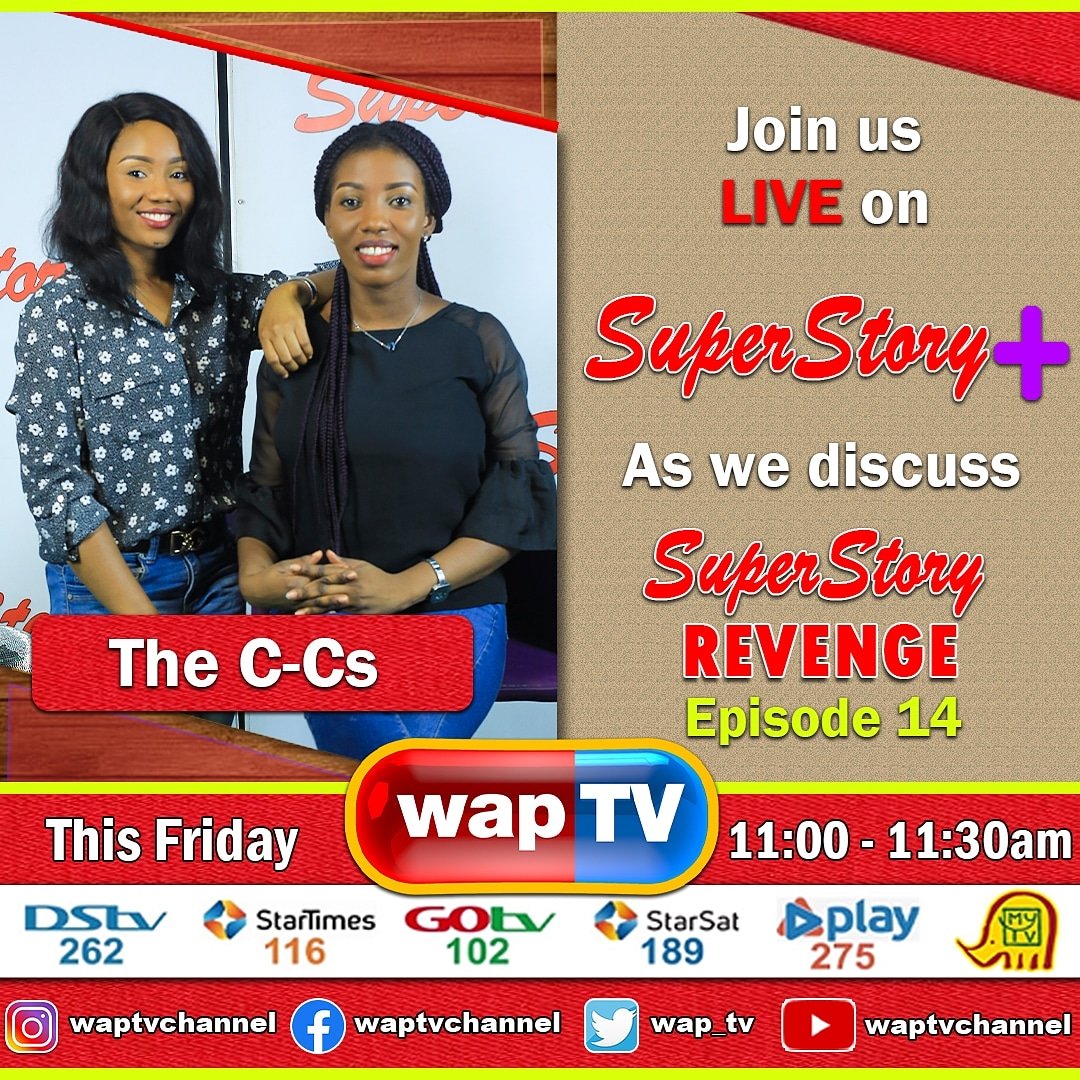 waplimited's tweet image. Kindly drop your comments, they will be aired. 

Join the conversation on Superstory Plus today, 11:00 am on #waptv

#superstoryplus #fridays #tvshows  #SSplus #tvtime #theCCs #BridgetBema