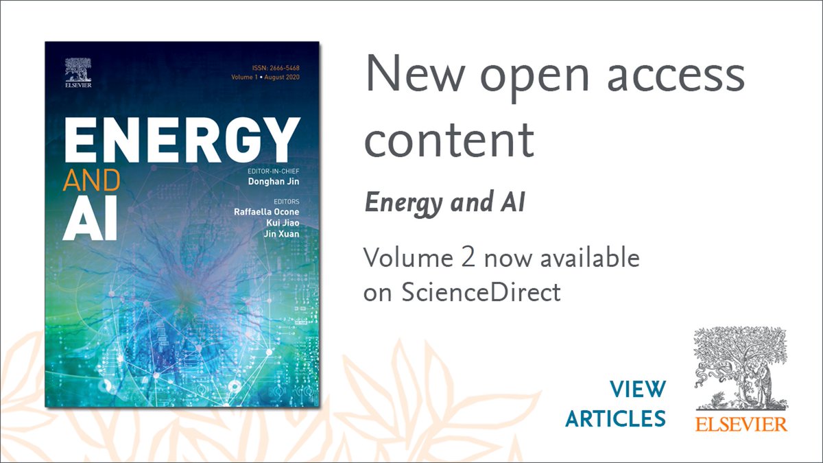 Jin_Xuan_'s tweet photo. Hot off the press Vol 2 of @ENERGYandAI now available with #openaccess! Topics ranging from battery🔋 to fuel cell⚡️, from heating🔥 to cooling❄️, and from engine🚗 to building🏫. Excited to see so many great applications of #AI in #energy @ElsevierEnergy https://t.co/tDY6MW54UJ https://t.co/a7yzC9Qayo