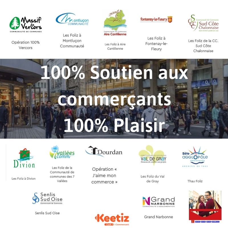 🎄 Keetiz en ce moment :
🚀 42 opérations Foliz en France
💰 + 3 millions d'€ de dotation distribués aux consommateurs 
🎁 1€ de dotation versé = 5€ dépensés par commerce  - faites le calcul !
👉Go, go, go sur notre application !
#FranceRelance #Local #Noël