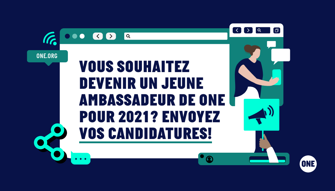ONE_Fr's tweet photo. 🚨 Les candidatures pour l’édition 2021 de notre programme de jeunes Ambassadeurs sont ouvertes ! 🚨

Vous souhaitez faire bouger les lignes et faire partie d'un mouvement qui lutte contre l'extrême pauvreté et les maladies évitables ? Rejoignez-nous ➡️  https://t.co/Mphugc4HSS https://t.co/E11gqeQMAW
