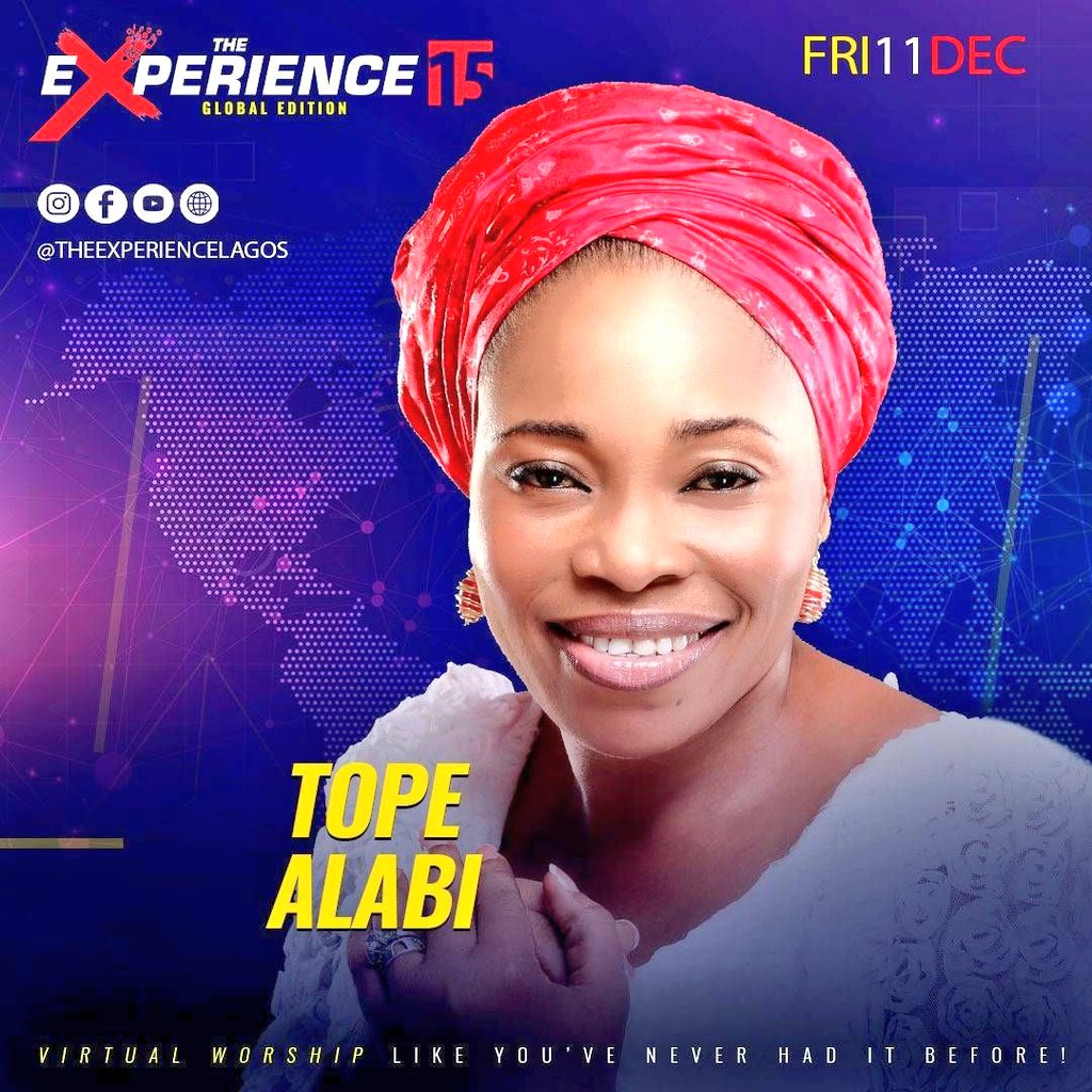 OBAKSOLO's tweet photo. Am not Joking today Fam, it's all About #TheExperience2020 
#Onos &amp; #TopeAlabi will make your heart skip. You can't Afford to miss there Sessions tonite, it's time to worship like never before. 
Brace yourself!!
#TE15G 
#WatchTheExperience 
#TheExperience2020 https://t.co/Jf8AoIOk94