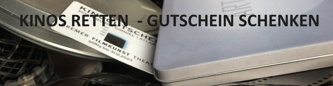 Noch keine🎄#Weihnachtsgeschenke?🎁Wie wäre es mit 📽️#Kinogutscheinen für die #Bremerfilmkunsttheater @SchauburgBremen #Gondel #Atlantis! Die Beschenkten freuen sich und zugleich könnt ihr dazu beitragen, die Arbeit eures Lieblingskinos zu unterstützen! 
👉bit.ly/3a5e0UP