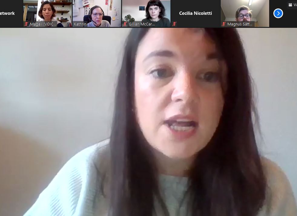 VOICEeu_'s tweet photo. #CTWebinar @emmamaryoh from @NRC_Norway explains why humanitarian exemptions in sanctions regimes are the best way forward to ensure that restrictions do not apply to #humanitarian action! https://t.co/DVPHAcy8YK