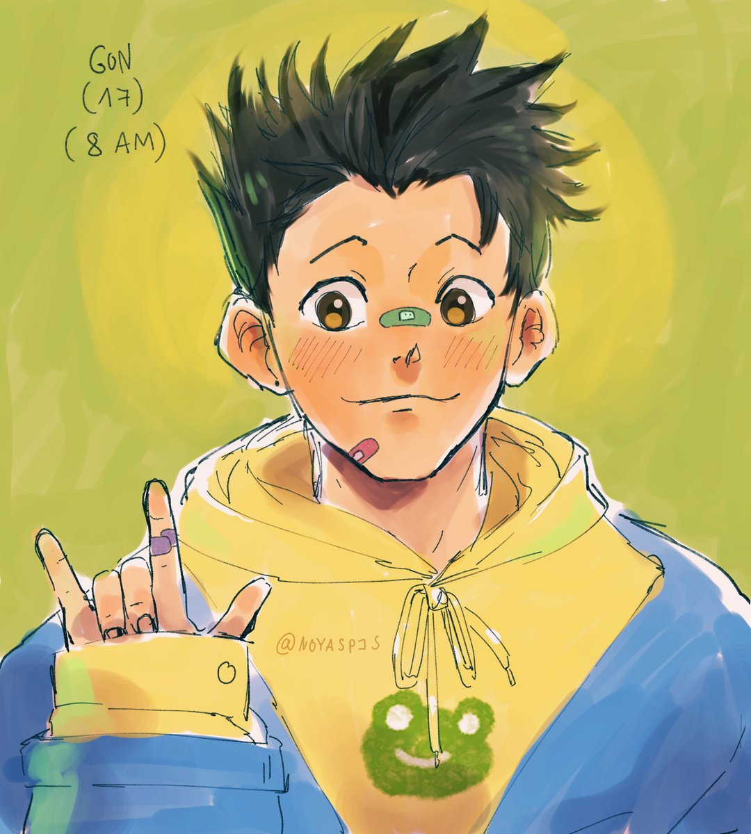 noyaspjs's tweet photo. 17 year old Gon is a morning person, 17 year old Killua is....not #hxh https://t.co/86HL4vlrcG