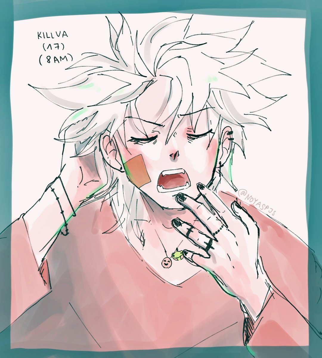 noyaspjs's tweet photo. 17 year old Gon is a morning person, 17 year old Killua is....not #hxh https://t.co/86HL4vlrcG