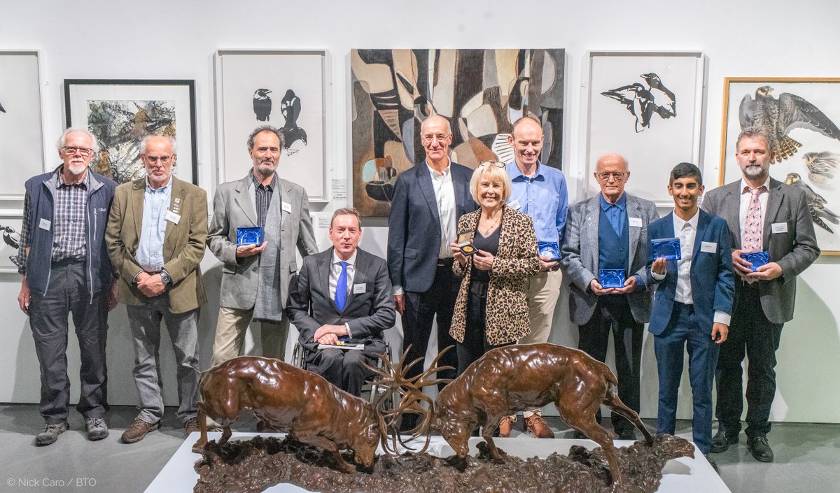 Each year,  @_BTO and  @swlanaturaleye host an evening to celebrate the winners of the BTO  @MarshAwards at the  @mallgalleries. It’s an evening of beautiful art, fantastic ornithology, and with  @_andyclements and  @HarrietMead1 as hosts.