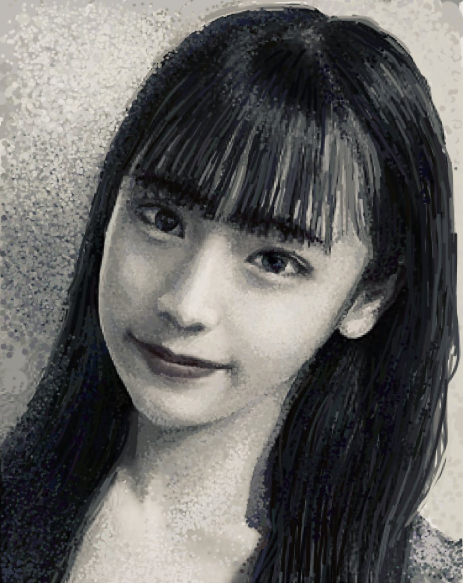 踊る少女 モノクロバージョンです 唇に少しだけ朱を残してみました コメントもらえたら嬉しいです 絵描き お絵描き 絵画 人物画 美人画 少女像 Art Painting 点描画 絵描き お絵描き 絵画 人物画 美人画 少女像 Art Painting 点描画