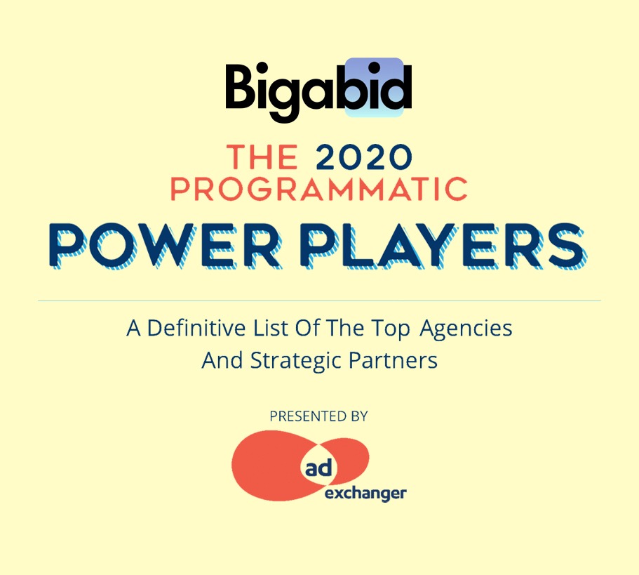 BigaBid's tweet photo. We are thrilled that Bigabid was chosen as one of 
@adexchanger's 2020 Programmatic Power Players! And honored to be in such great mobile company, congrats to 
@aarkimobile 
@liftoffmobile 
@Med_Interactiva 
@mopub 
@PublicisMedia 
@startapp 
@wearevenatus https://t.co/pubANg13uH