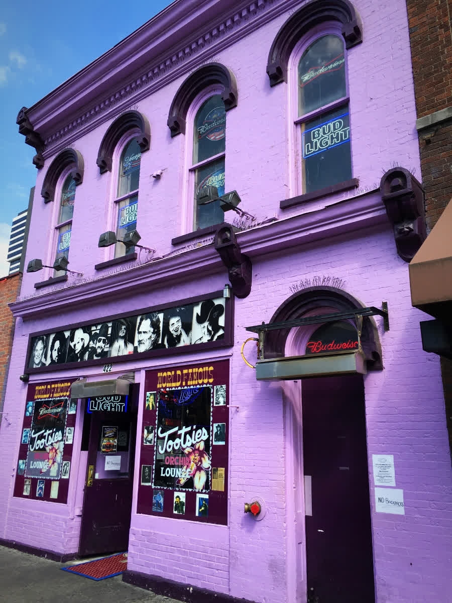 If you're looking for a fun time downtown, look no further than the bright purple building that sure is hard to miss.