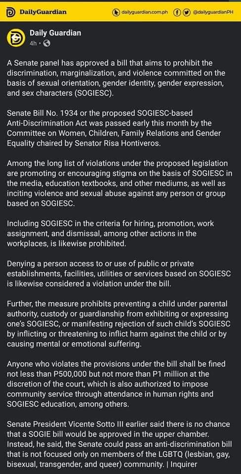 maganda204's tweet photo. SOGIE BILL GOT APPROVED! 🏳️🌈 I'm crying! I feel so valid and happy at the very moment!
#Sharewith
#SOGIEEqualityNow
#sogiebillgotapproved https://t.co/MhKamiTWZw