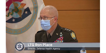 AMSUS's tweet photo. LTG Ron Place reported on the resumption of MTF transition activities under the @DoD_DHA & how these transitions already are improving patient-facing operations during the MHS Senior Leaders panel at 2020 AMSUS Annual Meeting VIRTUAL. #amsus2020 #militaryhealth #militarymedicine https://t.co/OR0YZ2P8xE