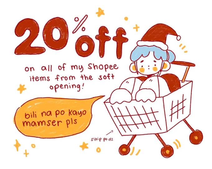 YAHOO shopee sale from DECEMBER 12 - 14 ⭐ i will be retiring prints / stickers / pins from my soft opening to make way for new designs! ? #artph

https://t.co/zfkoOnZNdr sana may magustuhan kayo ?⭐?❤ 
