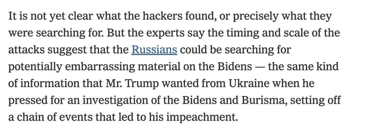 In November 2019, Russian spy agencies hacked servers at Burisma, the Ukrainian company on whose board Hunter Biden sat. The NYTimes reported in January 2020:  https://www.nytimes.com/2020/01/13/us/politics/russian-hackers-burisma-ukraine.html