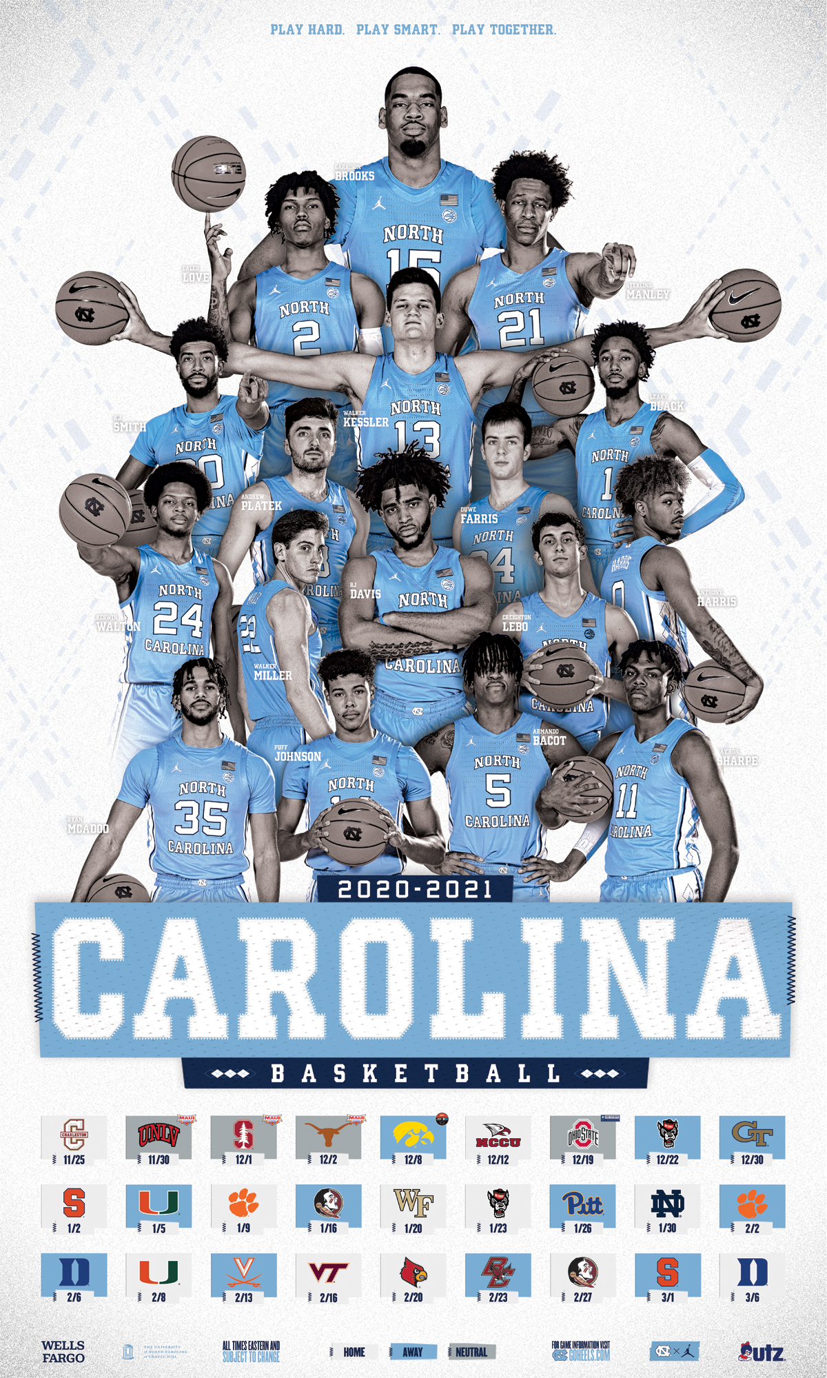 Unc Basketball Schedule 202223 Printable Festival Schedule 2022