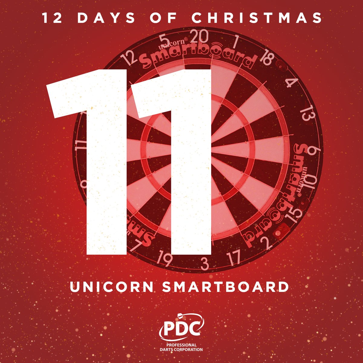 DAY 1️⃣1️⃣ GIVEAWAY!

Just two days left of the PDC's 12 Days of Christmas, but what a giveaway this is!

<a href="/UnicornDarts/">Unicorn Darts</a> are giving you the chance to win one of their amazing Smartboards 

To enter, simply RT this tweet and comment below with your favourite World Championship moment