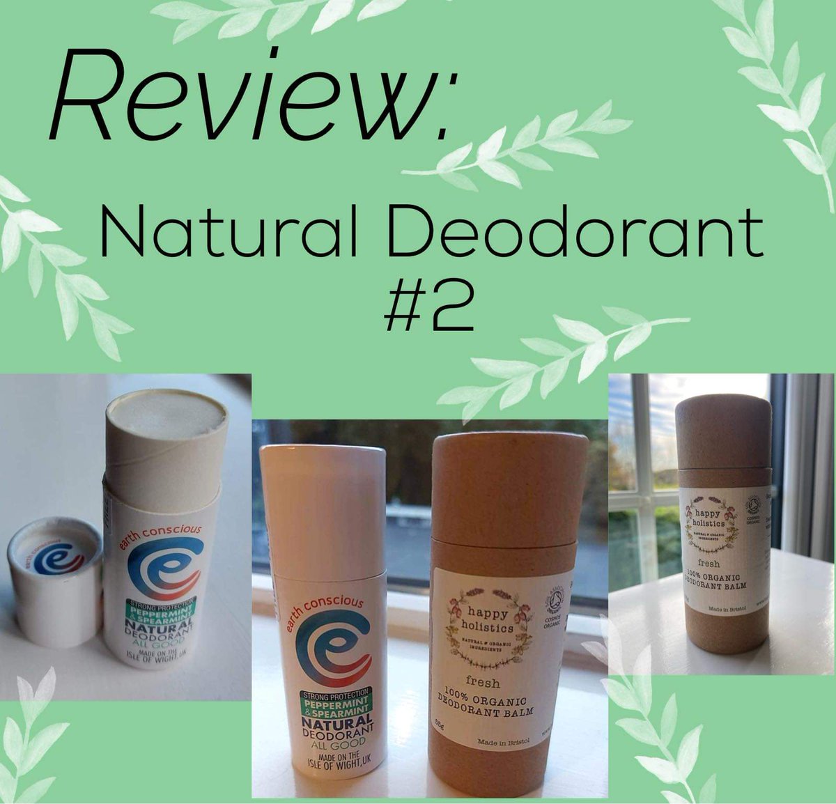 Road2sustain's tweet photo. This week we have reviewed some more #sustainable deodorants by the brands @Happy_Holistics and @EarthConscious_. Have a read if you are interested about our experiences and what we thought in comparison to other deodorants we have tried! 💚

https://t.co/UE8RL1YC4B

#bloggers https://t.co/JHfhDj4WMP