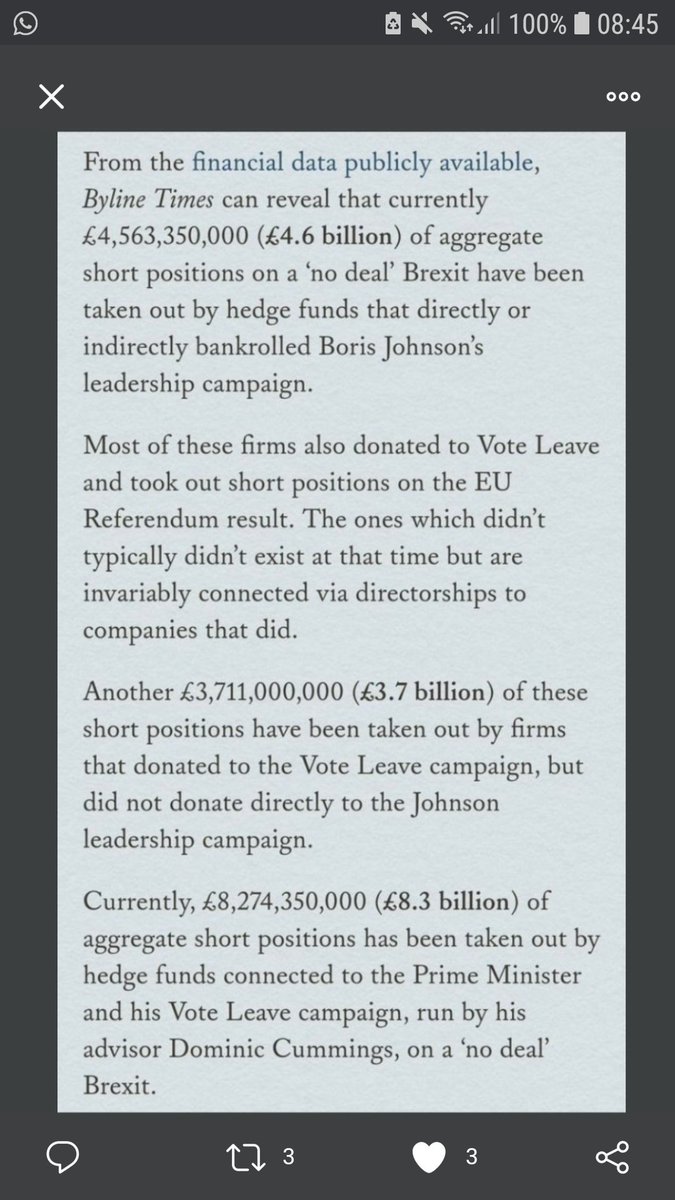Nothing fucking changes. The only winners from Brexit will be the already grotesquely wealthy hedge-funders who backed Leave and Johnson, & who have bet a fortune on no-deal, even getting Boris Johnson to say a no-deal was "a million to one". https://twitter.com/docrussjackson/status/1337174426513793024
