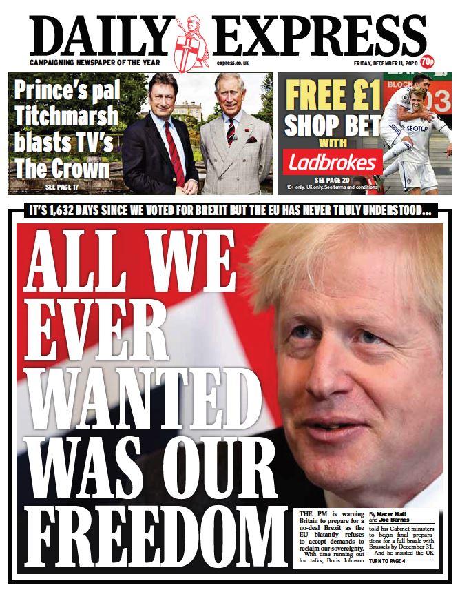 Nothing fucking changes. The only winners from Brexit will be the already grotesquely wealthy hedge-funders who backed Leave and Johnson, & who have bet a fortune on no-deal, even getting Boris Johnson to say a no-deal was "a million to one". https://twitter.com/docrussjackson/status/1337174426513793024
