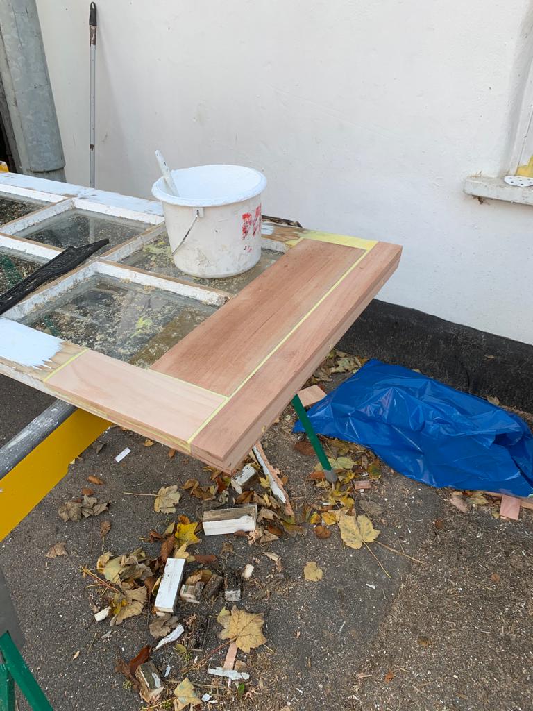 CamSashcraft's tweet photo. Renovate and upgrade service. Doors saved using Red Grandis @RIDGEONS @repaircareuk @Zinsser @Brewerspaints @ArmadaHardware Great work by the team. https://t.co/76MBoZ7cKz