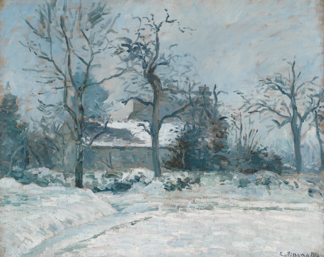 FitzMuseumEduca's tweet photo. Brrrrrrrrr it's getting chilly❄️🧤🍂🧣wrap up warm and join us to explore #pissarro's beautiful wintry landscape  in our new #LookThinkDo. Create your own stick drawing outdide and explore changing colours in nature. Is snow always White? https://t.co/cz3S9Hr9gz https://t.co/CRD2J2Fa5B
