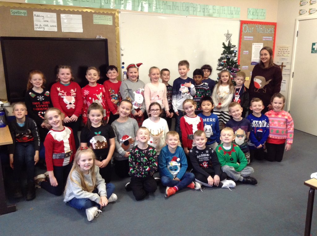 MissEGSGC's tweet photo. What a super day we have had! The children looked wonderful in their Christmas jumpers and we really enjoyed watching the pantomime. @MrGSGC https://t.co/toIVs8MPQI