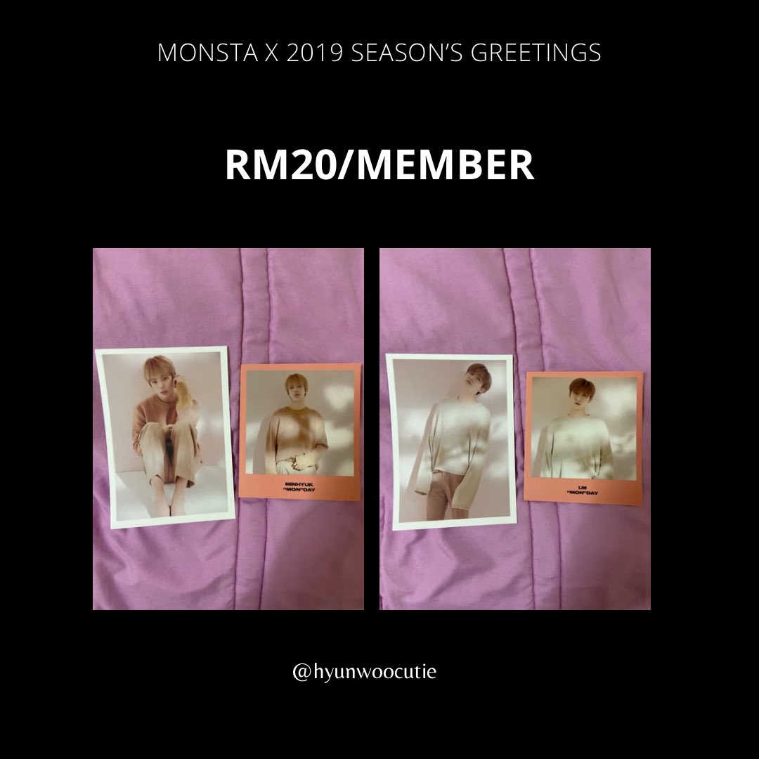 hyunwoo186's tweet photo. Monsta X 2019 Season’s Greeting https://t.co/3turSHZFNX