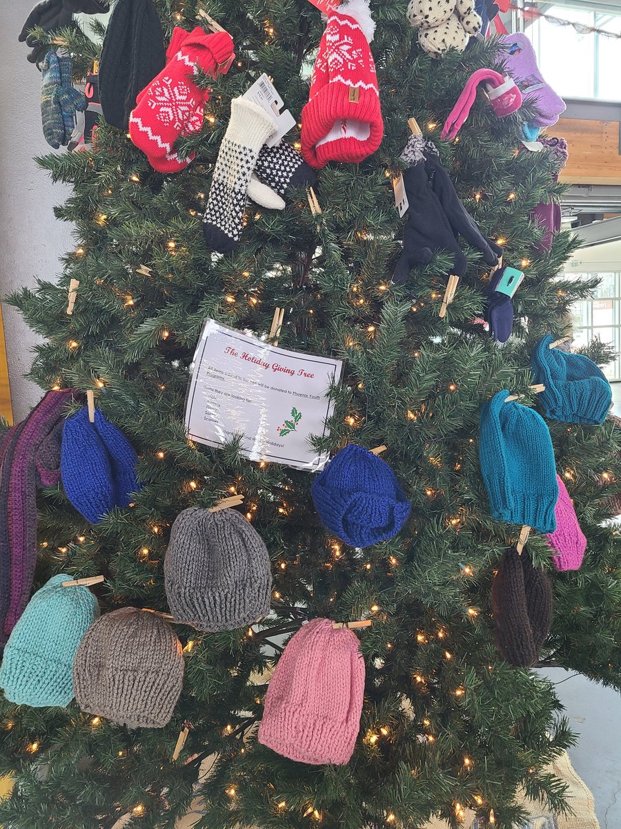 Next time your out grab an extra set of gloves, mittens, socks, scarf or hat and go pin it on the holiday giving tree at @HfxSeaportMrkt in support of Phoenix Youth. I just pinned mine 🙂🧤#GiftsThatGiveBack