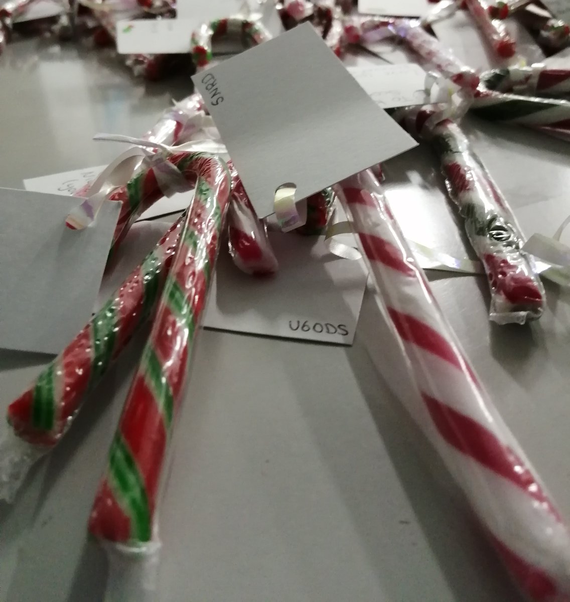 OsSchoolCA's tweet photo. Who'll receive their candy cane this week? Thanks to Izzy, our wonderful 6th Former, for all her hard work in writing these individual messages. Spreading the joy at Xmas! 
@OswestrySchool

 #candycane #santa https://t.co/Y9RWA8PEfA