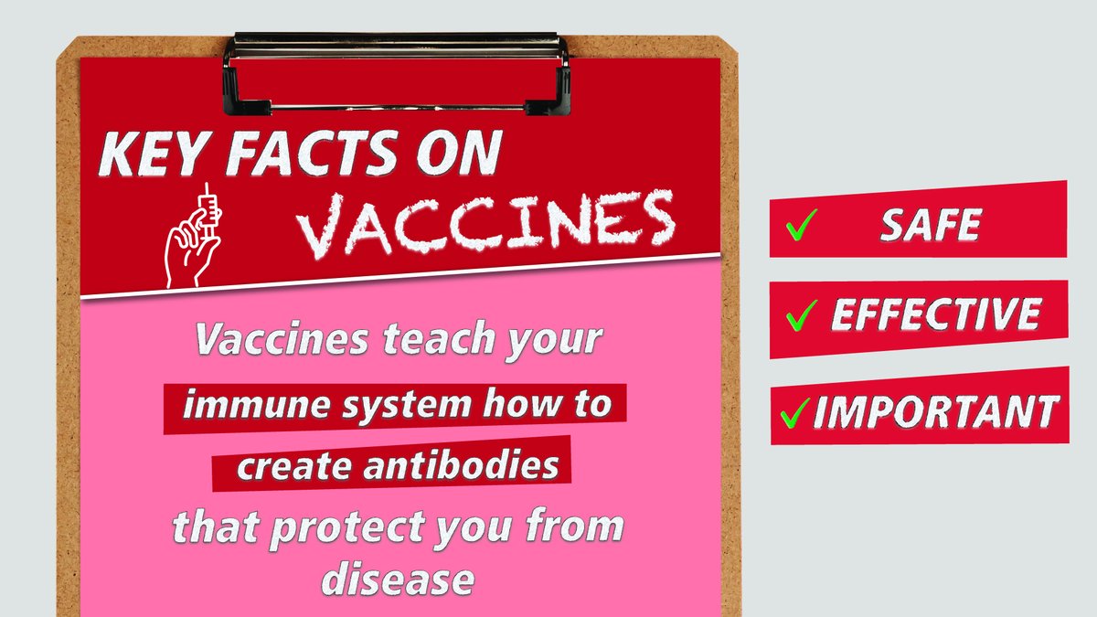 Vaccines are a crucial part of our defence against serious infectious diseases. You can help to share the facts about vaccines by using these images: 👉🏽 on your social media profiles 👉🏽 in online groups 👉🏽 in messages to friends and family Share, save or screenshot 👇🏽