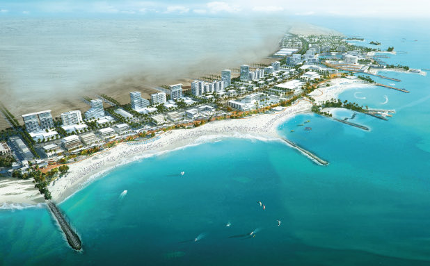 The 3km long Bilaj Aljazayer project will see Bahrain’s long and pristine public beaches be upgraded with retail, residential and leisure facilities be added, turning it into a prime tourist destination.