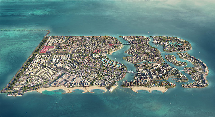 Diyar al-Muharraq is Bahrain’s second largest development project. Designed to be a self-contained city with commercial and residential facilities, the 7 island archipelago includes social housing projects, luxury villas and hotels and Chinese & Thai themed shopping complexes.