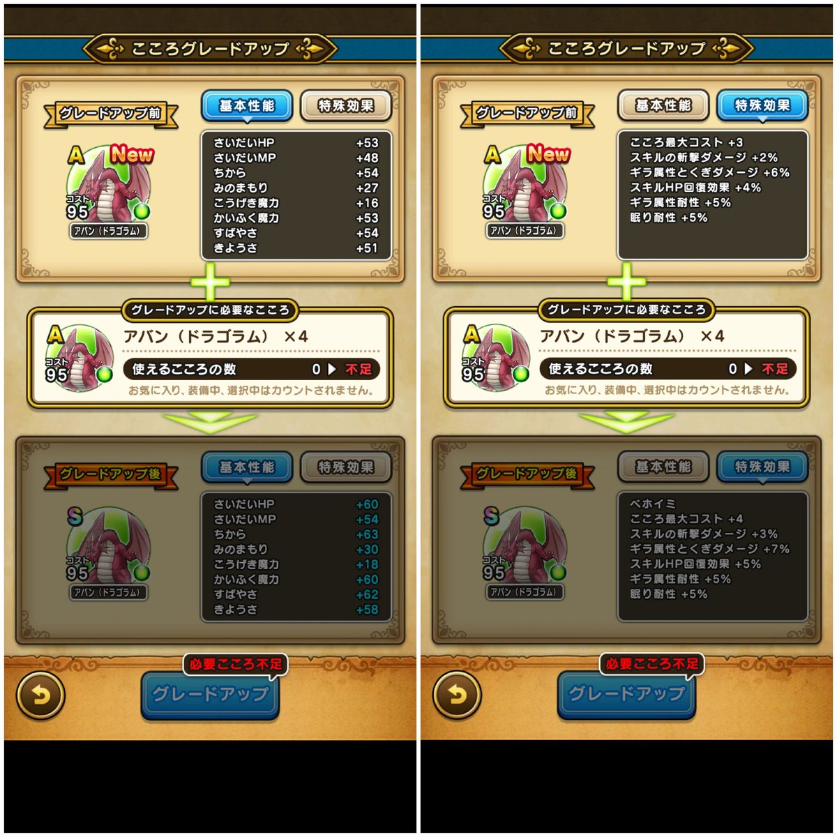 とおます ドラクエウォーク アバン ドラゴラム のこころ Aが今更ですがドロップしました Bまでしか持ってなかったのでうれしいな Sになったらベホイミ覚えるんですね ドロップ時スクショ撮り損ねたのでステータス画面で ドラクエウォーク アバン とおます ドラクエウォーク アバン ドラゴラム のこころ Aが今更ですがドロップしました Bまでしか持ってなかったのでうれしいな Sになったらベホイミ覚えるんですね ドロップ時スクショ撮り損ねたのでステータス画面で ドラクエウォーク アバン