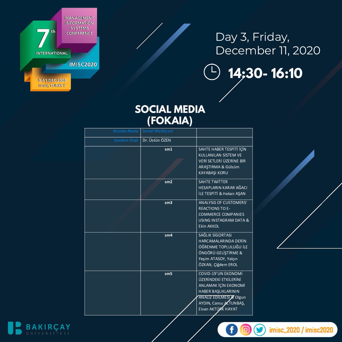 imisc_2020's tweet photo. Social Media session has started on FOKAIA link! https://t.co/nFcMdZK35l