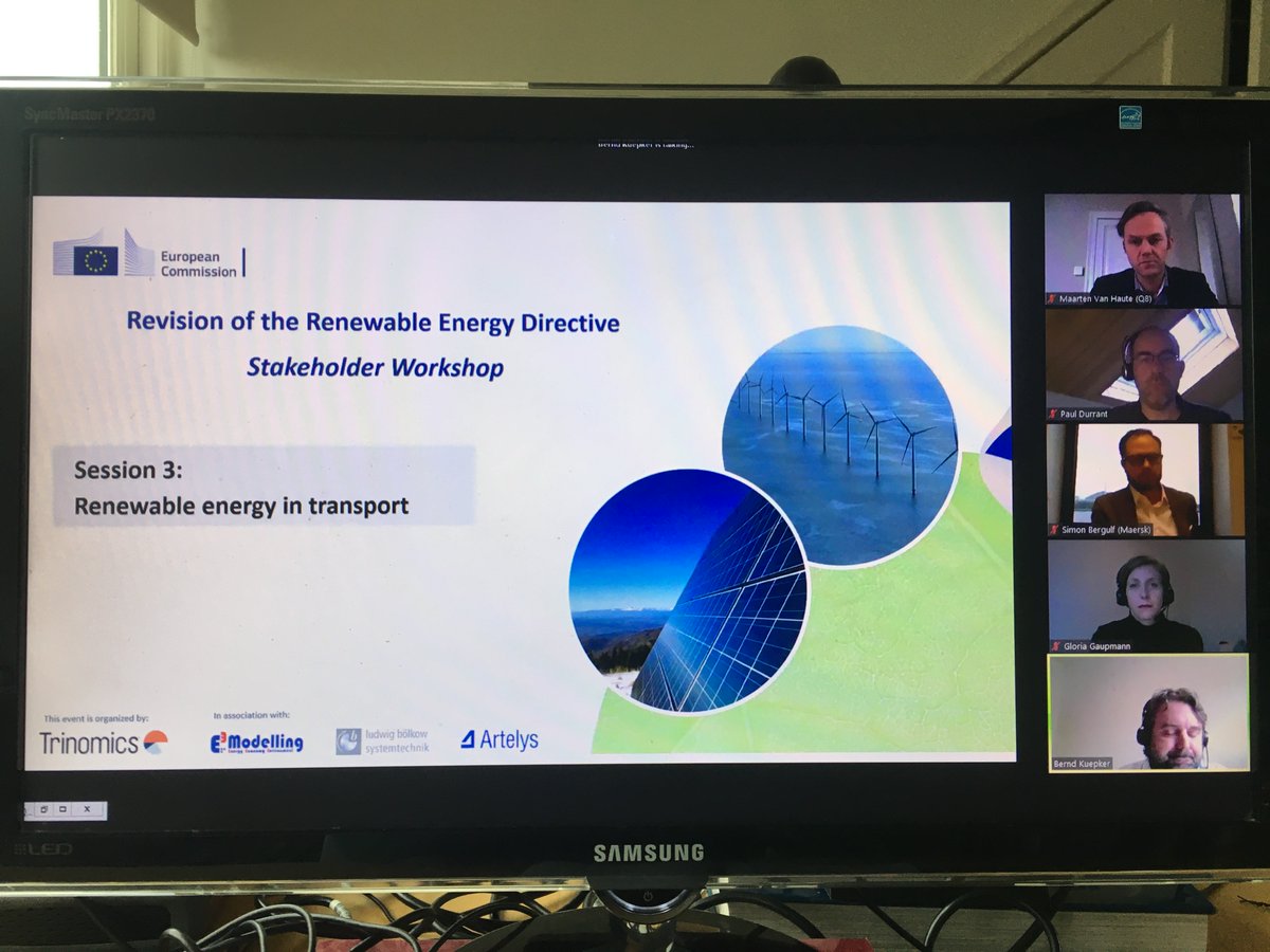 RED 2 nog niet geimplementeerd of we hebben het al over een herziening... Nodig om de nieuwe 55% CO2 reductiedoelstelling te halen. 
#advancedbiofuels #greenhydrogen #roadtransport #shipping #biofueladvanced
