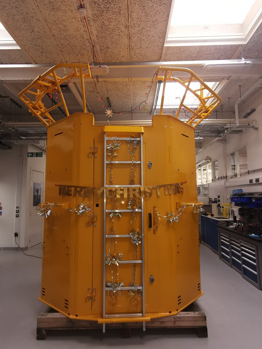 We couldn't find a Christmas tree for <a href="/PlymouthMarine/">Plymouth Marine Lab</a>'s Smart sound lab so the tower from our new L4 buoy made by <a href="/Mobilis_SA/">MOBILIS</a> will have to make do. #MerryChristmas