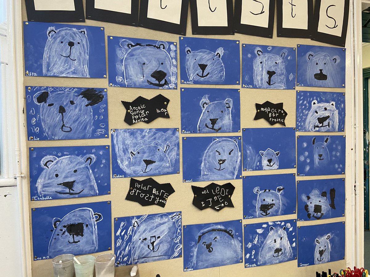 stockbridge_ps's tweet photo. Winter art in P1 today. Inspired by The Polar Bear and the Snow Cloud #winter #youngartists #infantdepartment https://t.co/r0LZIPqjeP