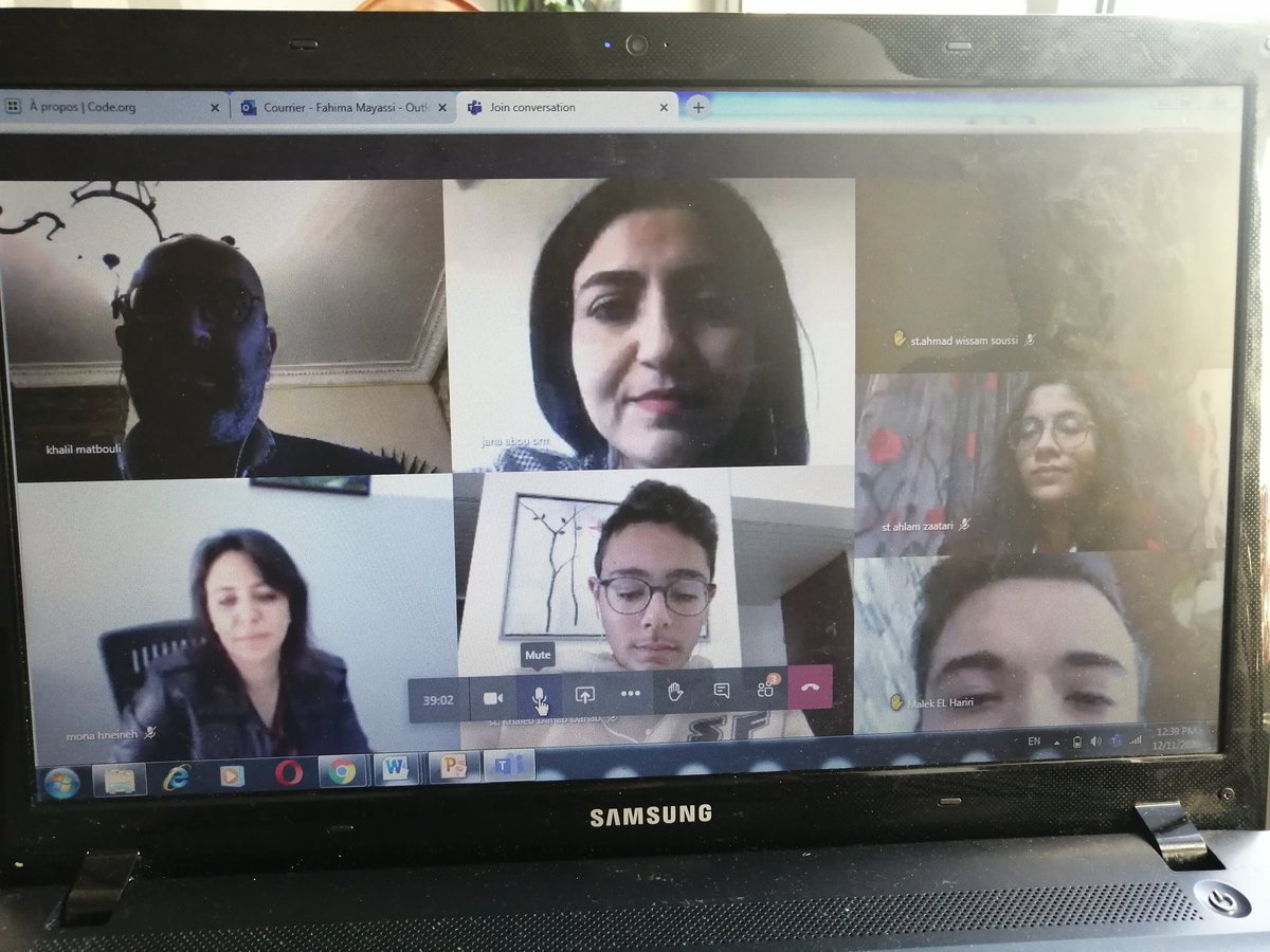 Rencontre virtuelle avec les délégués de classes au lycée afin de discuter et  de réfléchir sur leurs rôles et leurs responsabilités durant l'enseignement à distance #viescolaire <a href="/jana_abuorm/">jana abou orm</a> <a href="/Hhhsinfo/">Houssam Hariri HS</a>