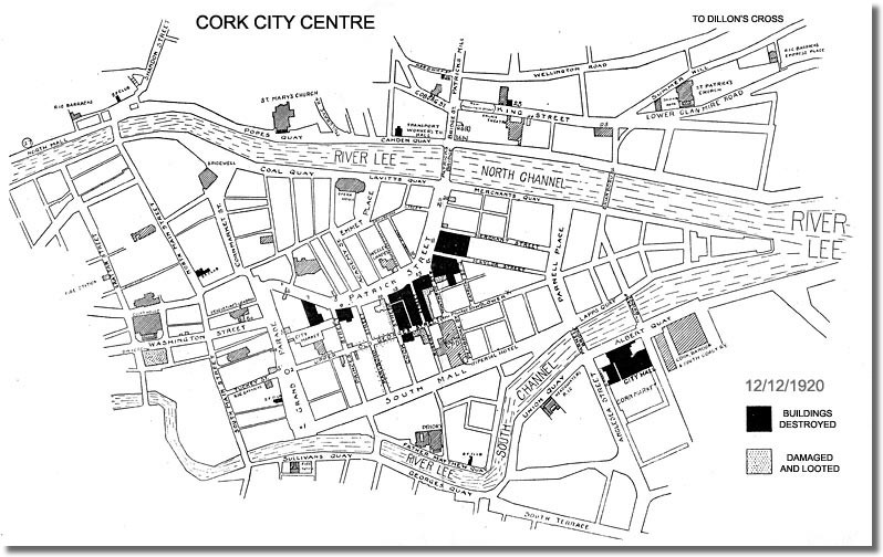 Dillons Cross where burning of Cork began 100yrs ago today4 homes (mid 19thC) survived but sadly haven’t survived years of neglect while there I was approached by a local woman who spoke emotively about impact of longterm decay on wellbeing of their communityNo.2010 to 2013