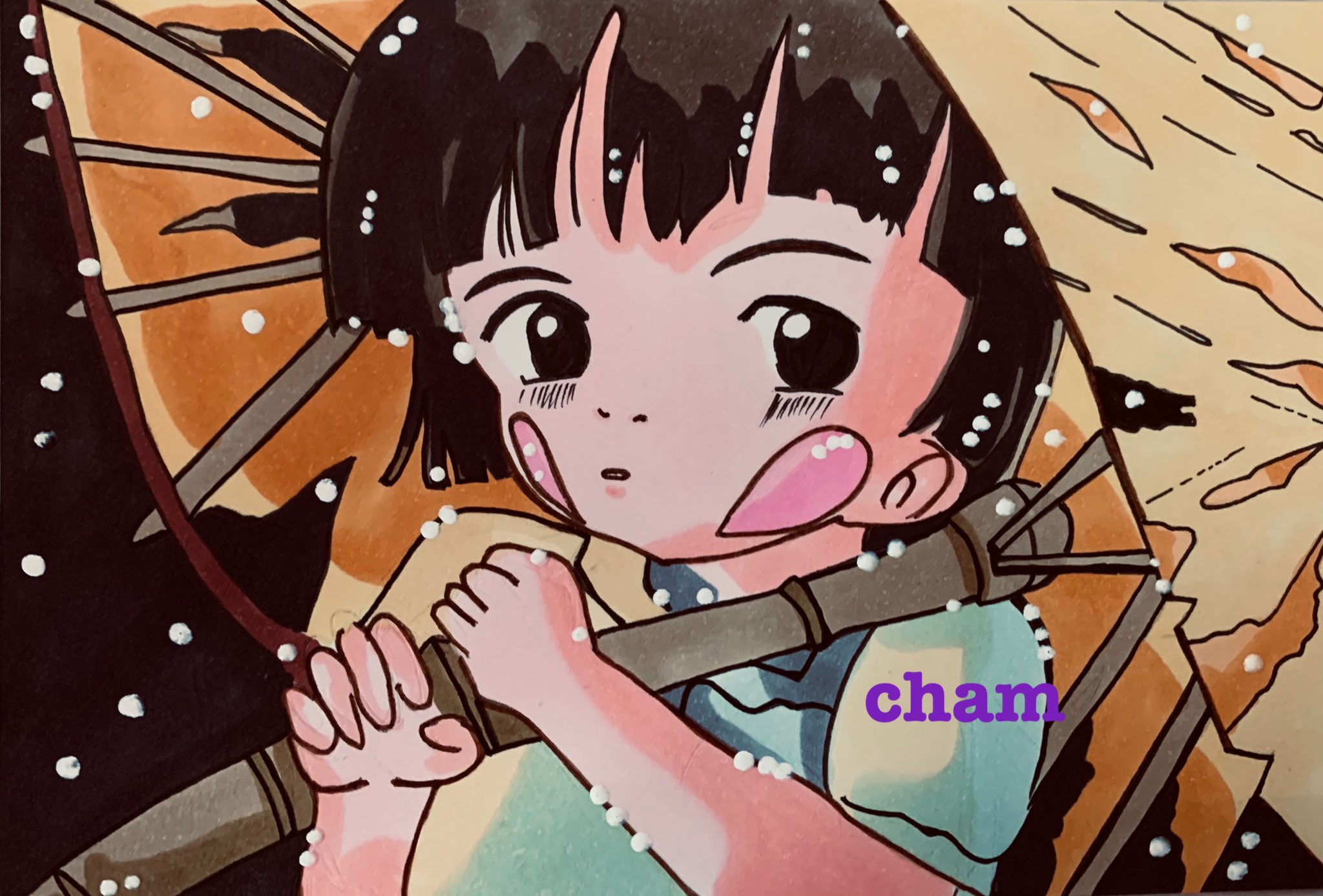 Cham 火垂るの墓の節子完成 火垂るの墓大好きです みなさんはジブリで何が好きですか 創拡 火垂るの墓 ジブリ イラスト好きさんと繋がりたい フォロバ T Co 4v8iktdtnj Twitter