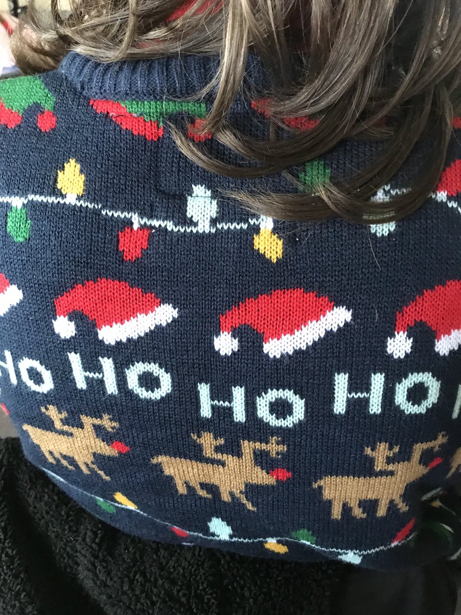 MilneJaime's tweet photo. Lovely Christmas jumpers today and a Christmas Pantomime in class. Feeling very festive. https://t.co/EtnGnRXEiS