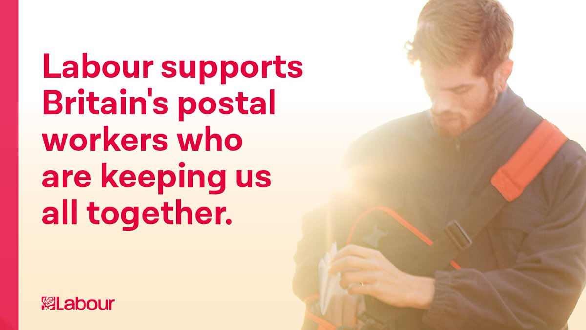 To all the postal workers across the UK who are still going under these difficult circumstances, everyone in the Labour movement thanks you, and will keep backing you.