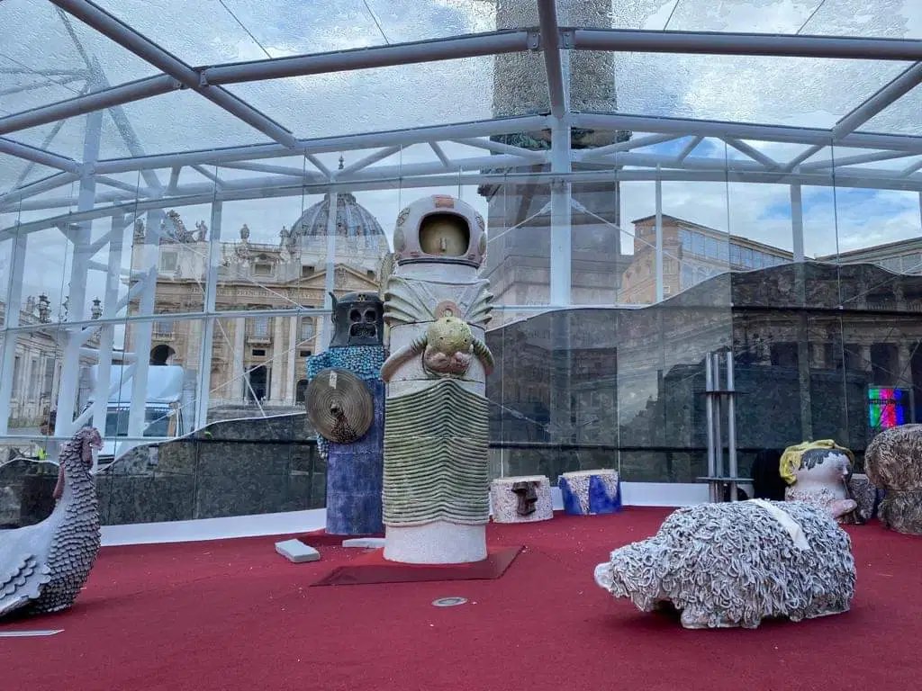 lizlevrome's tweet image. So the Vatican presepe has been unveiled....turns out 2020 could get worse...