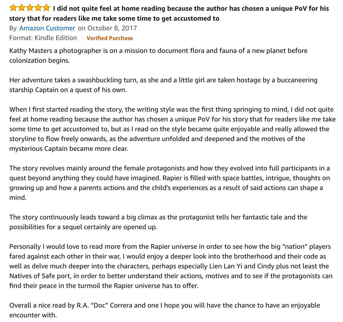 RADocCorrea's tweet image. Rapier a SciFi adventure amazon.com/Rapier-R-Doc-C…  #PDF1 #SupportIA #wowbooks #IAN1 #BookExcellenceAward @SupIndieWriters #SupportIndieWriters